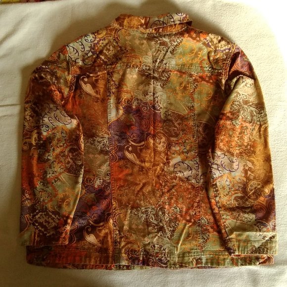 Paisley Denim Jacket, CJ Banks X - Picture 5 of 9